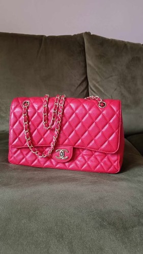 Chanel red quilted leather - chanel,