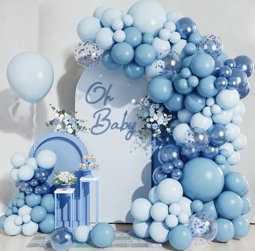 Blue white stripe backdrop - blue,