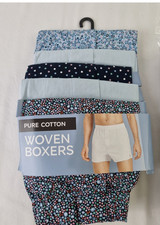 M&S Cotton Woven Boxers L
