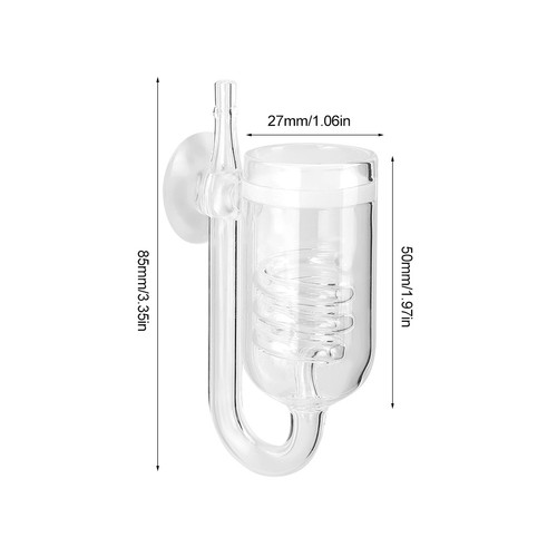 Co2 glass diffuser reactor for - co2,