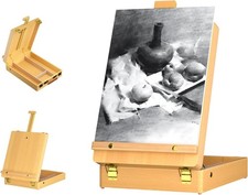 Wooden Table Easel Box with