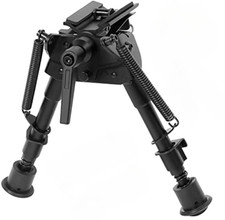 6''-9'' Pivot Tilting Rifle Bipod with S Lock Picatinny&Swivel-Stud Sniper Bipod