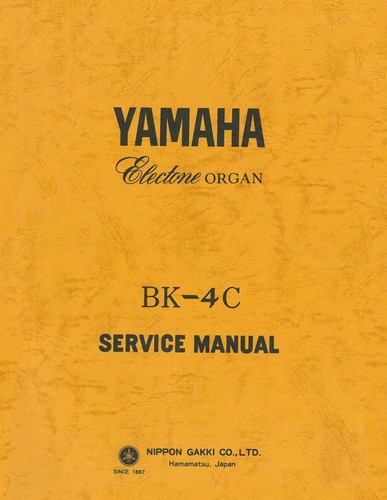 Yamaha service manual - bk-4c,