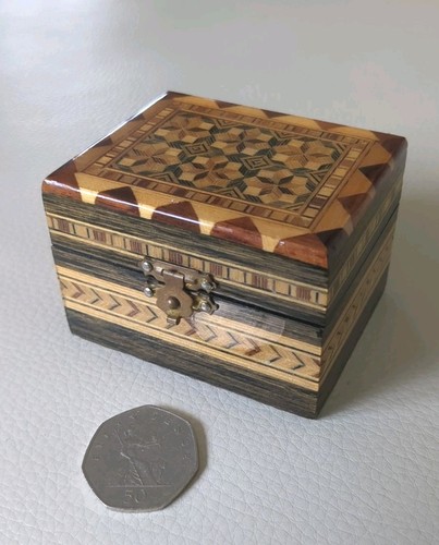 Vintage miniature marquetry - vintage,