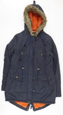 Brave Soul Women's Blue Parka Jacket Size L