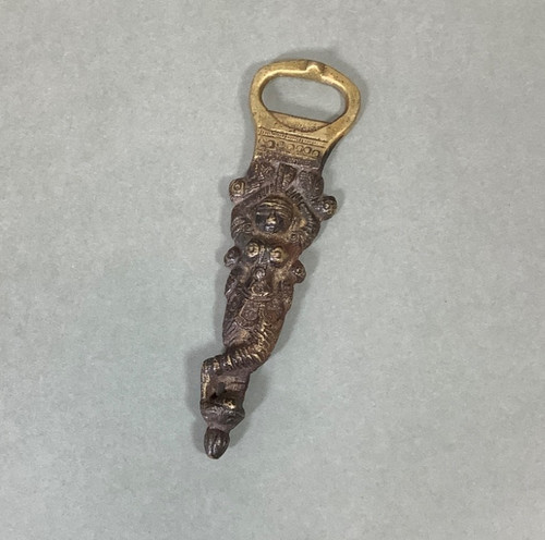 1800s vintage brass lady - 5",