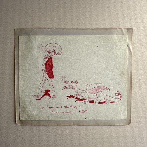 Antique original drawing - original,