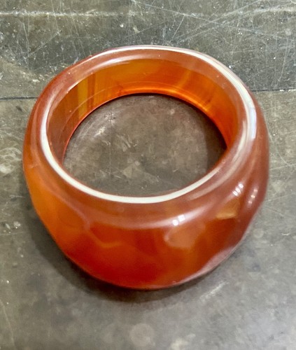 Vintage carved carnelian - carved, agate