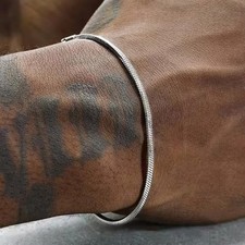 925 Sterling Silver 3MM Snake