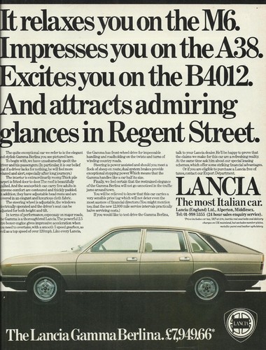 Lancia gamma berlina original - gamma,