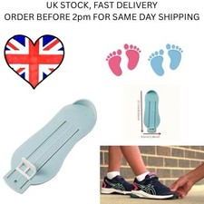 Kids Infant Toddler Baby Foot Measure Gauge Shoes Size Measuring Ruler Blue UK
