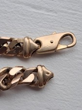 Men's Gold 8.5 Inch Curb Bracelet 9ct UK Hallmarked 45.7g