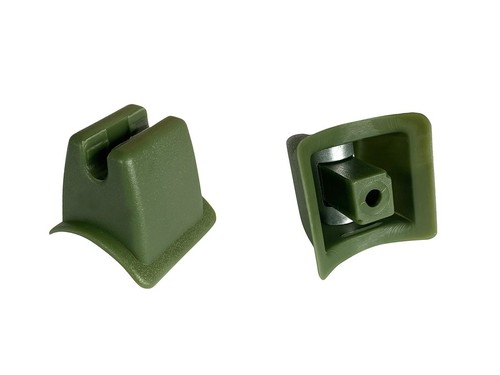 Green sun visor clip holder - green,