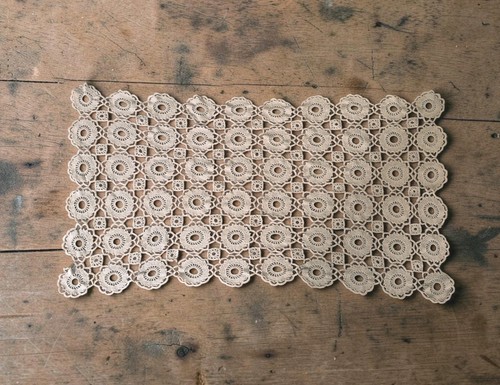 Vintage crochet table runner - crochet,