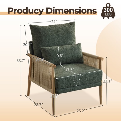 Rattan accent chair - accent,