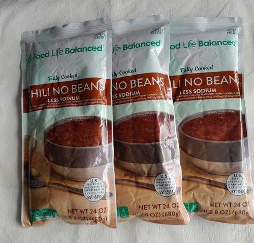 Large mre chili no - oz,