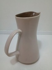 Poole Pottery Pitcher Twin Tone Beige Brown Ceramic Jug
