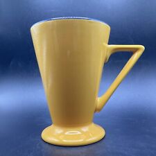 Churchill Imdur Yellow Ceramic Mug With Blue Trim Made In England