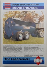Vintage AS Trailers High Specification Rotary Spreaders Range Brochure, c 1980's