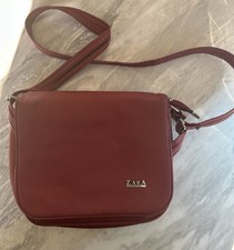ZARA Burgundy Crossbody Bag – Excellent Condition