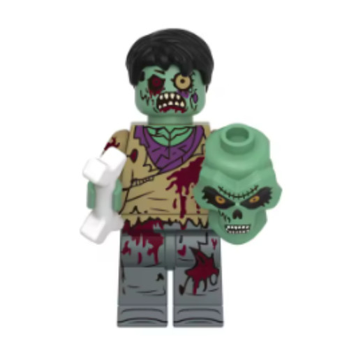 Custom lego zombie minifigure - custom,