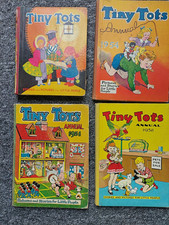 Tiny Tots Annual 1932 1951 1954 1958 vintage childrens books job lot 1930s 1950s