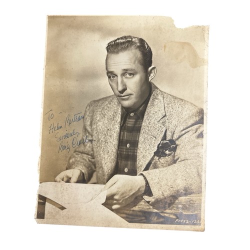 Bing crosby autograph - autograph, vintage