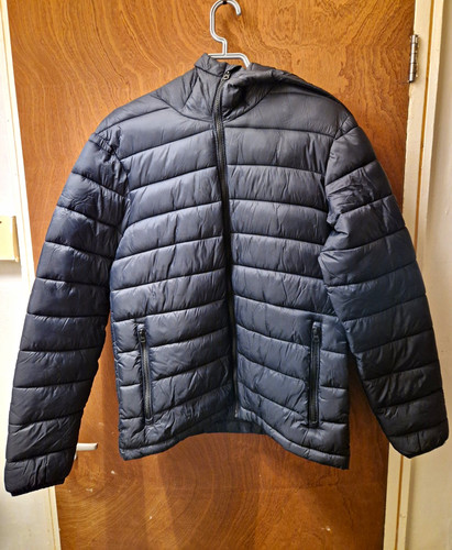 Soulcal black hooded puffer - black,
