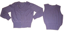 Anne Brooks Petite purple long sleeve beadeded detail cardigan twinset size 16