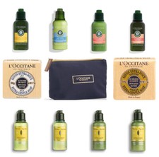 L'occitane Body Wash, Shampoo, Conditioner, Body Lotion & Gift Bag 8 x 50ml NEW