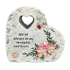 Special Mum Graveside Memorial Love Heart Flower Ladybird Grave Plaque Ornament