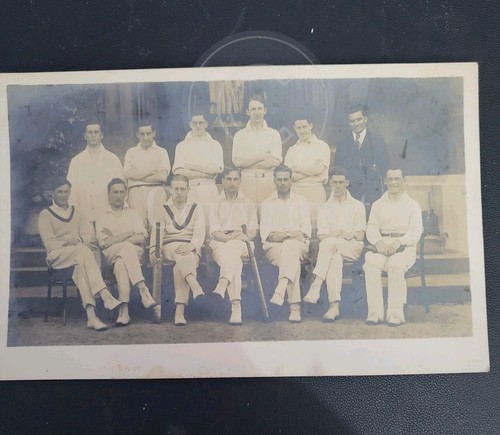 Vintage rppc bramhall cricket - bramhall,
