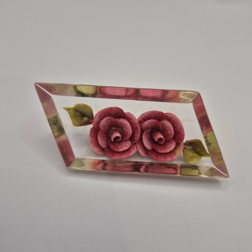 Antique reverse carved - reverse, lucite