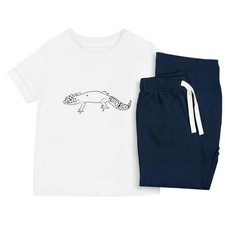 'Leopard Gecko' Kids Nightwear / Pyjama Set (KP014728)