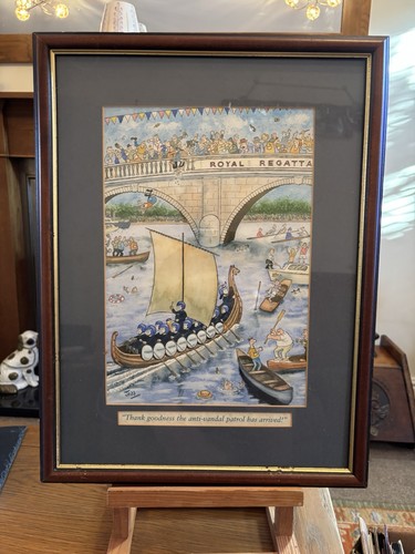 Jedd cartoon print framed - framed,