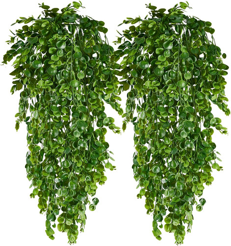 2pcs fake hanging plants faux - fake,