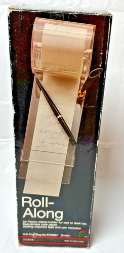 Vtg 1982 roll - roll-along, clear