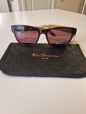 BEN SHERMAN MEN SUNGLASSES BENP004-YTOR OLIVER WITH TAG AND CASE BROWN RRP.£129