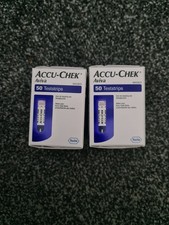 2x Accu-Chek Aviva Blood Glucose Test Strips 50 Strips Each Box 