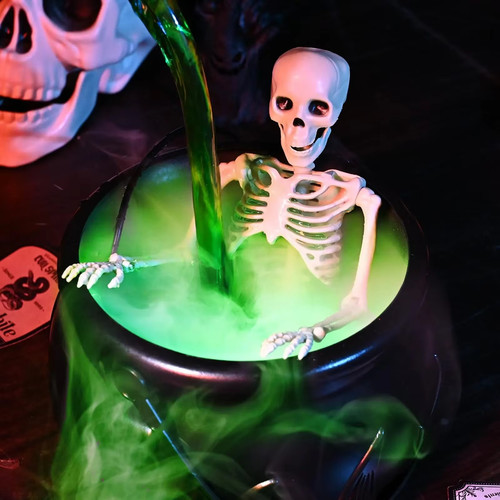 Halloween witch cauldron led - witch,