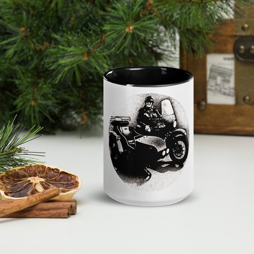 Vintage motorcycle design ural - motorcycle,