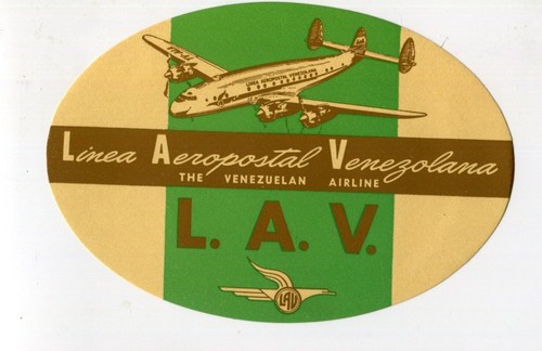 Vintage airline luggage label - airline,
