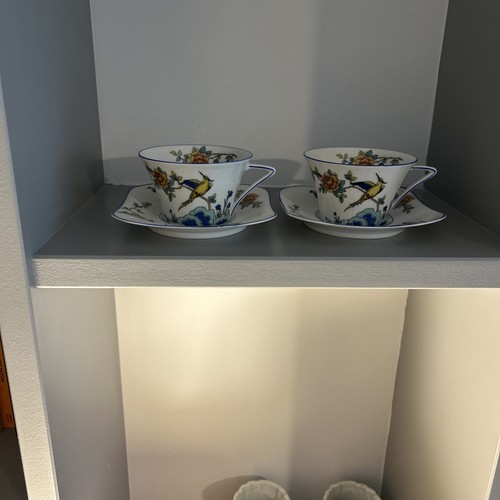 Pair limoges tea cups - tea,