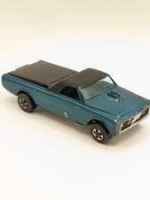 Mattel Hot Wheels Redline Custom Fleetside Aqua HK Base Vintage Diecast Toy Car
