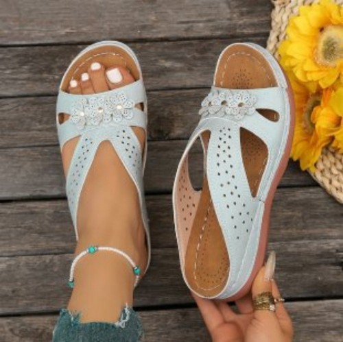 New womens summer wedge - wedge, heel