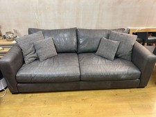 DFS Leather / Fabric Sofa /
