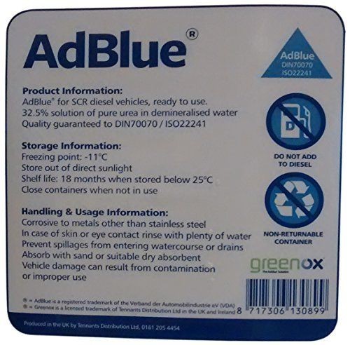 10l greenox adblue with - adblue, spout