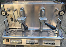 WEGA VELA VINTAGE 2 GROUP ESPRESSO COFFEE MACHINE CHROME COMMERCIAL CAFE 
