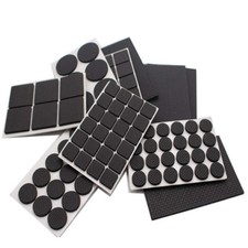 Black Foam Rubber Furniture Pads Self Adhesive Sticky Feet Back Floor Protector
