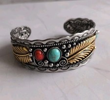 Silver gold tone navajo - tone,